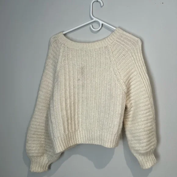 Free People Cream Knit Sweater - Picture 2 of 2